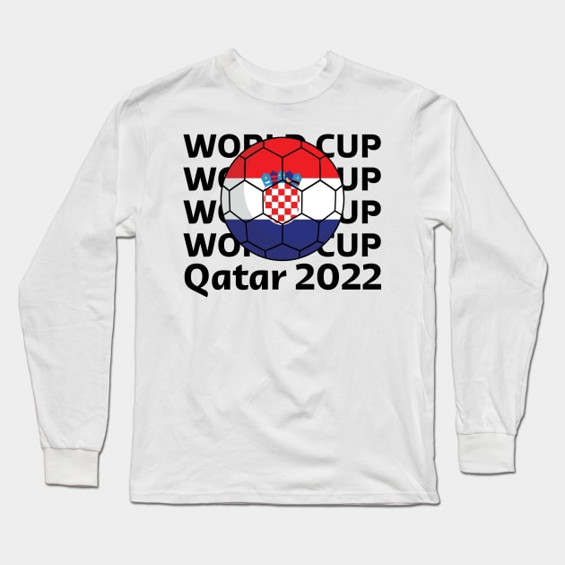 World Cup Qatar 2022  - Team Croatia Long Sleeve T-Shirt by Inspirit Designs